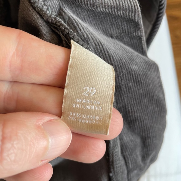 Banana Republic dark gray bootcut corduroy pants, size 29/8, NEW W/O TAGS - Picture 7 of 7